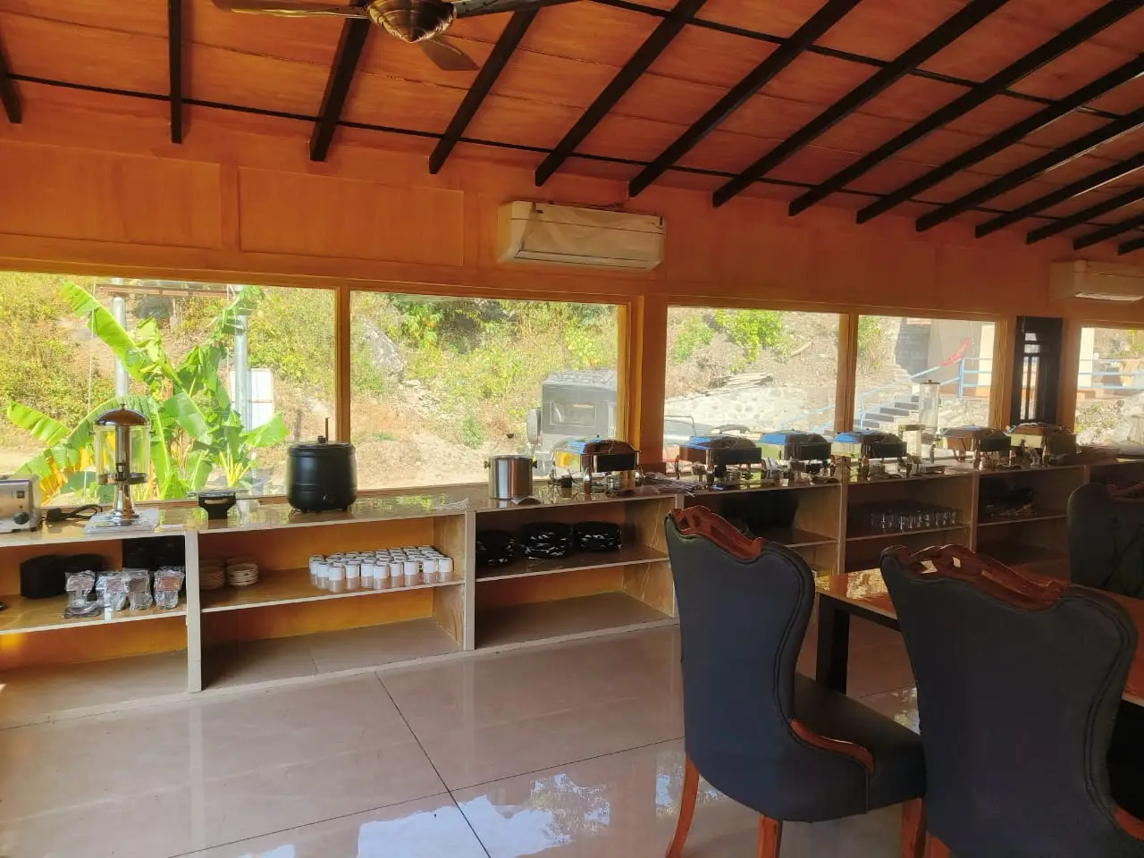 Lush Green Garden and Lawns at Corbett Lads Resort